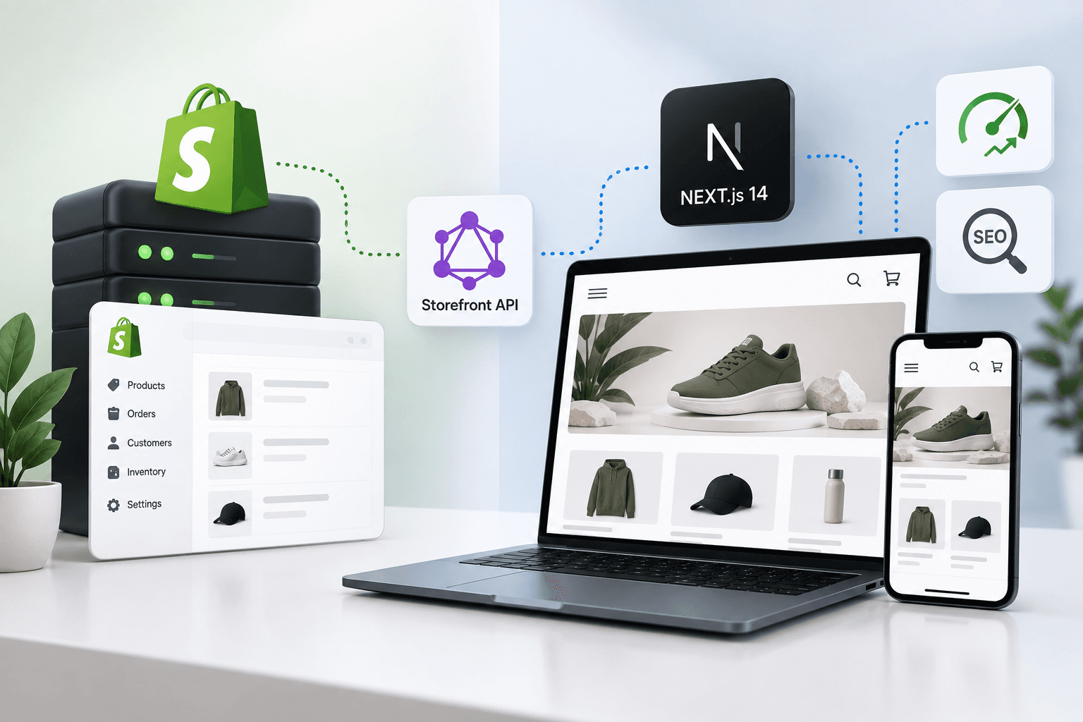 Headless Shopify with Next.js 14 and Storefront API: Complete Performance & SEO Setup Guide — Built by Saurav